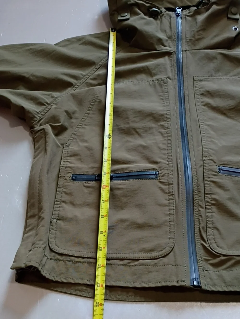 GAP  Olive Hooded Windbreaker Jacket 10/12 Youth